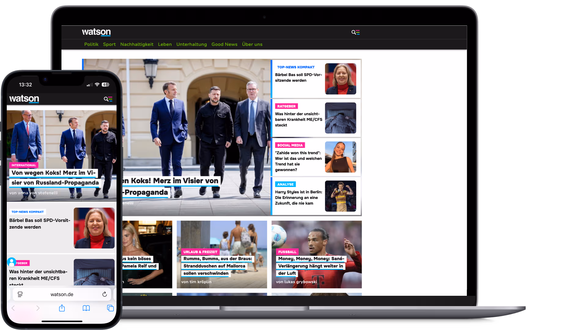 watson auf Smartphone und Desktop